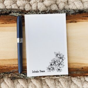'Inhale Peace Notepad