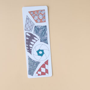 Zentangle Tiles Laminated Bookmark – Inspirational Bookmark for Creativity & Mindfulness