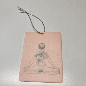 Pink Yoga Pose Car Freshener