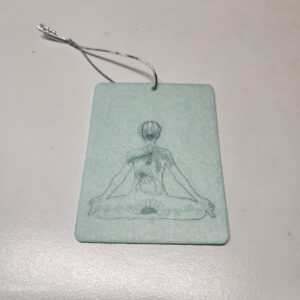Blue Yoga Pose Car Freshener