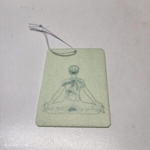 Green Yoga Pose Car Freshener